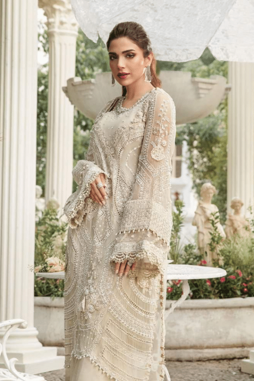 Maria B Embroidered Chiffon Suit | MPC-24-104