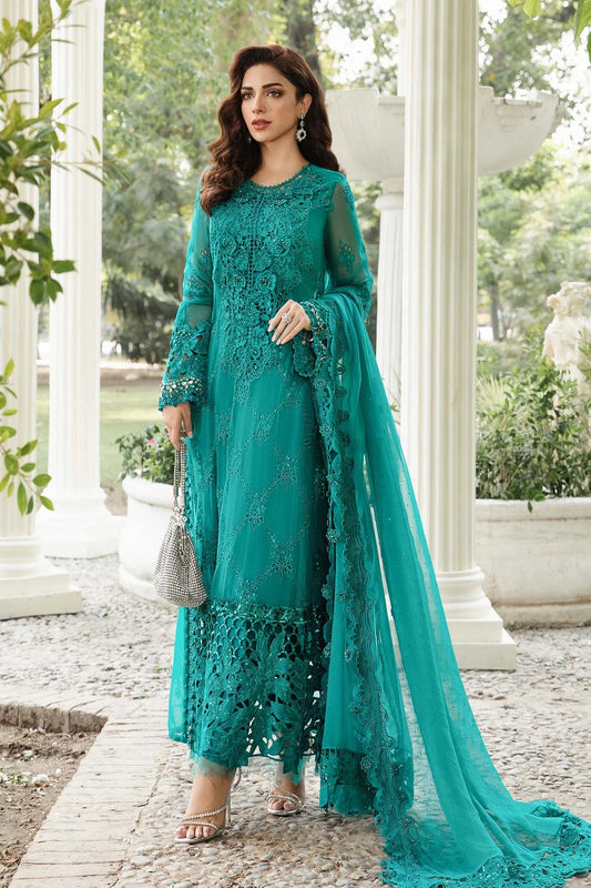 Maria B Embroidered Chiffon Suit | MPC-24-105