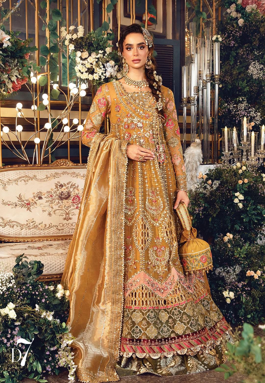 AFA - Maria B - 3 Pc Embroidered Organza Suit | BD-2907 - 101