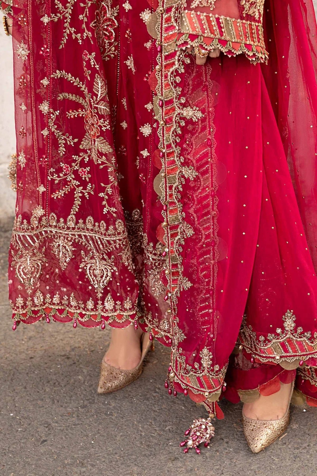 Maria B Embroidered Chiffon Suit | MPC-24-107