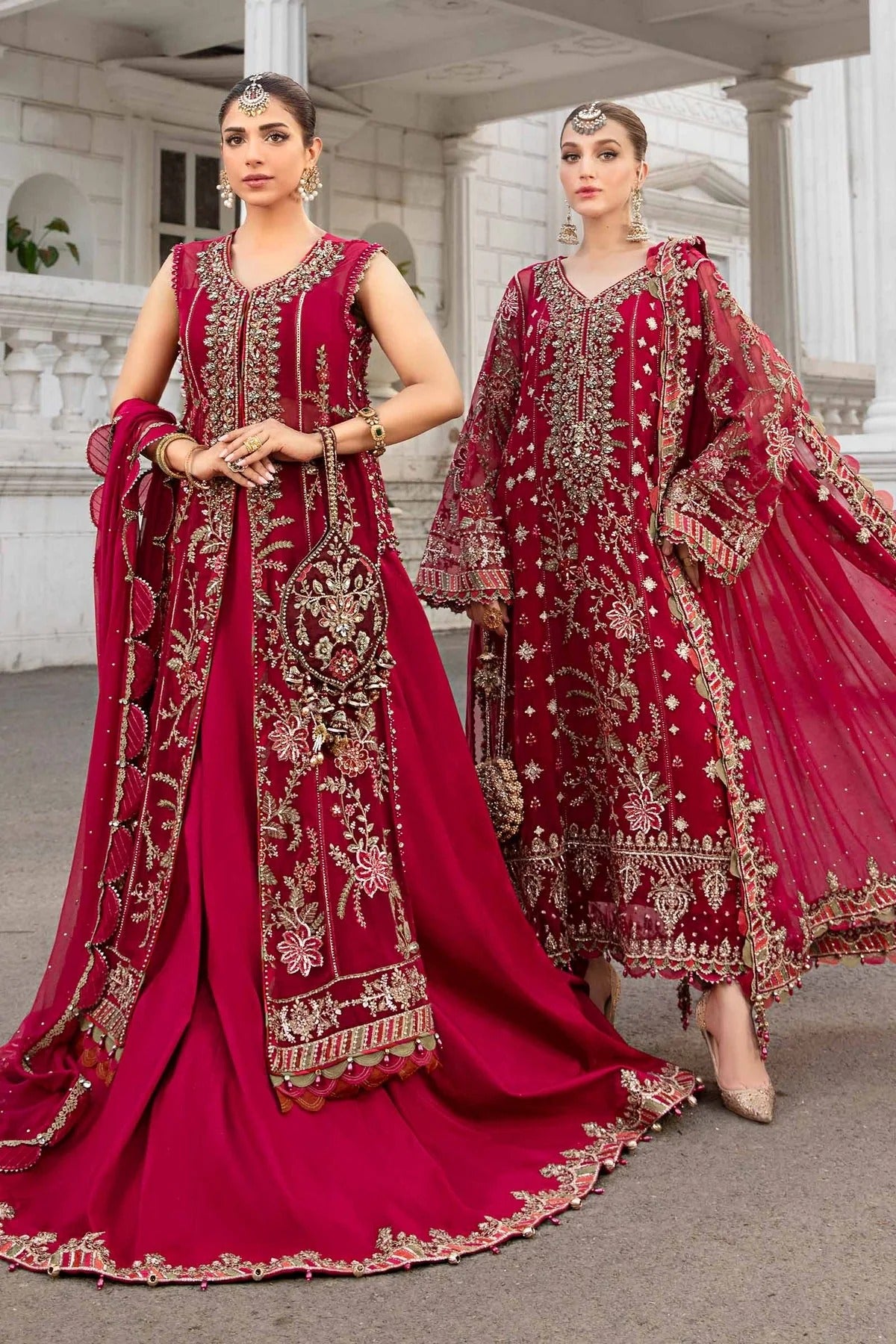 Maria B Embroidered Chiffon Suit | MPC-24-107