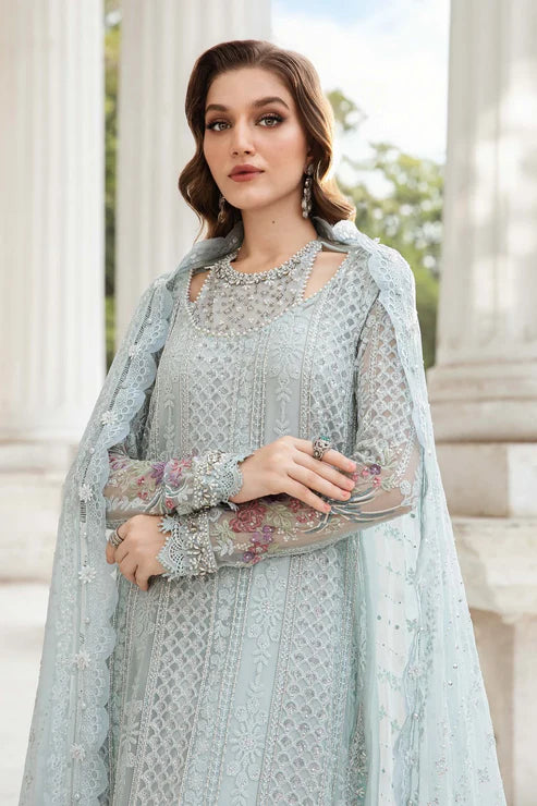 Maria B Embroidered Chiffon Suit | MPC-24-103