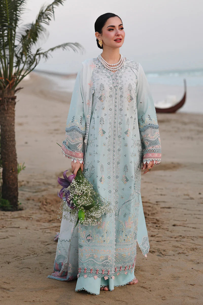 AFA - Qalamkar - Sahil - Embroidered chickenkari Lawn Unstitched 3Pc - 233
