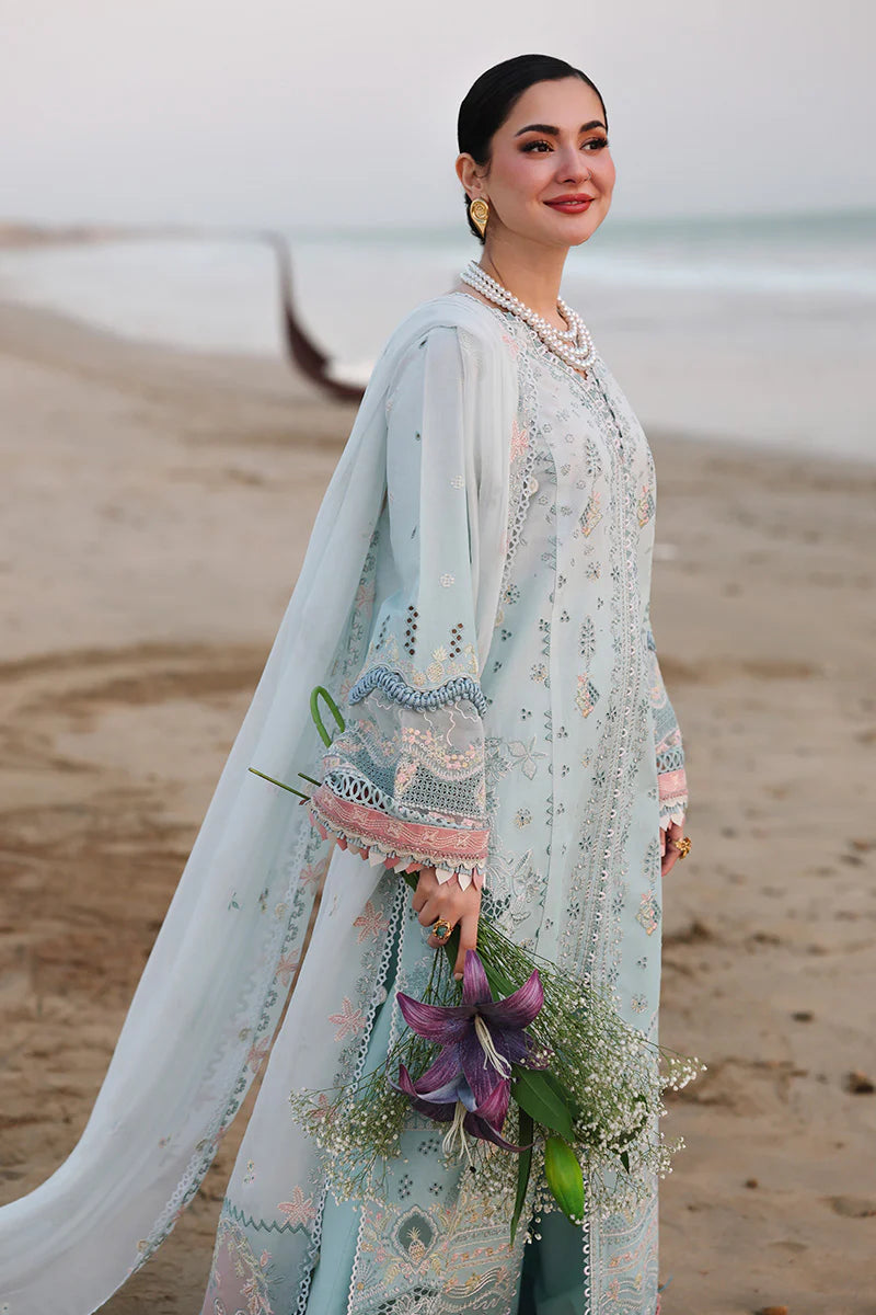 AFA - Qalamkar - Sahil - Embroidered chickenkari Lawn Unstitched 3Pc - 233