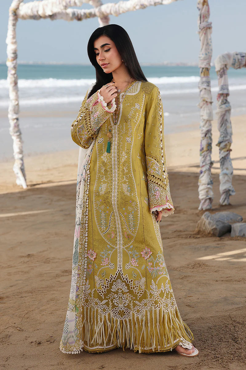 AFA - Qalamkar - Sahil - HIRA - Embroidered Luxury Lawn Unstitched 3Pc SA-07 - 240