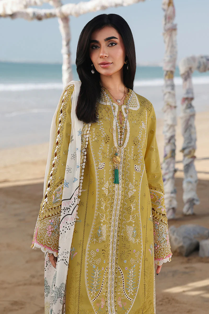 AFA - Qalamkar - Sahil - HIRA - Embroidered Luxury Lawn Unstitched 3Pc SA-07 - 240