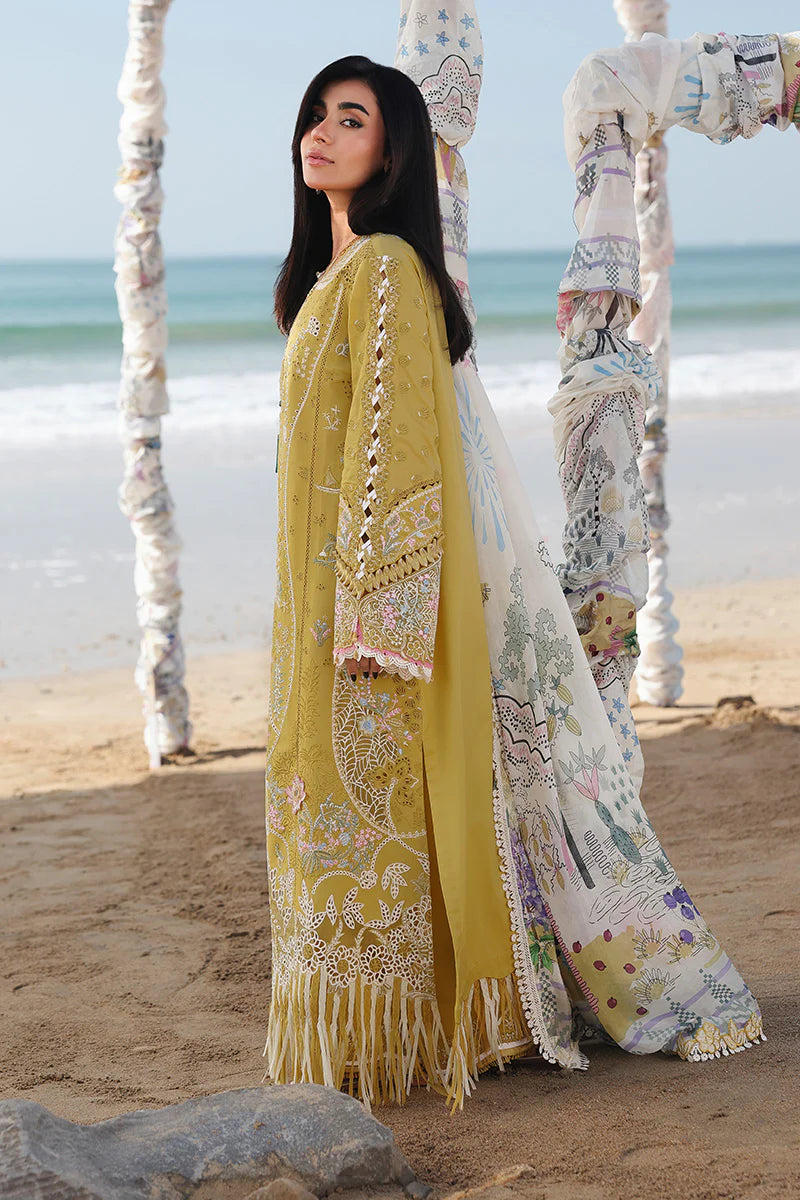 AFA - Qalamkar - Sahil - HIRA - Embroidered Luxury Lawn Unstitched 3Pc SA-07 - 240