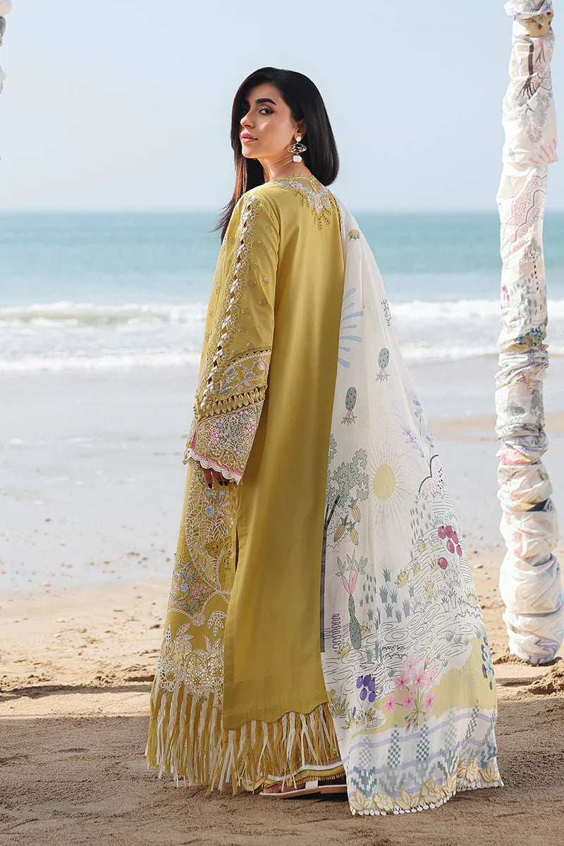 AFA - Qalamkar - Sahil - HIRA - Embroidered Luxury Lawn Unstitched 3Pc SA-07 - 240