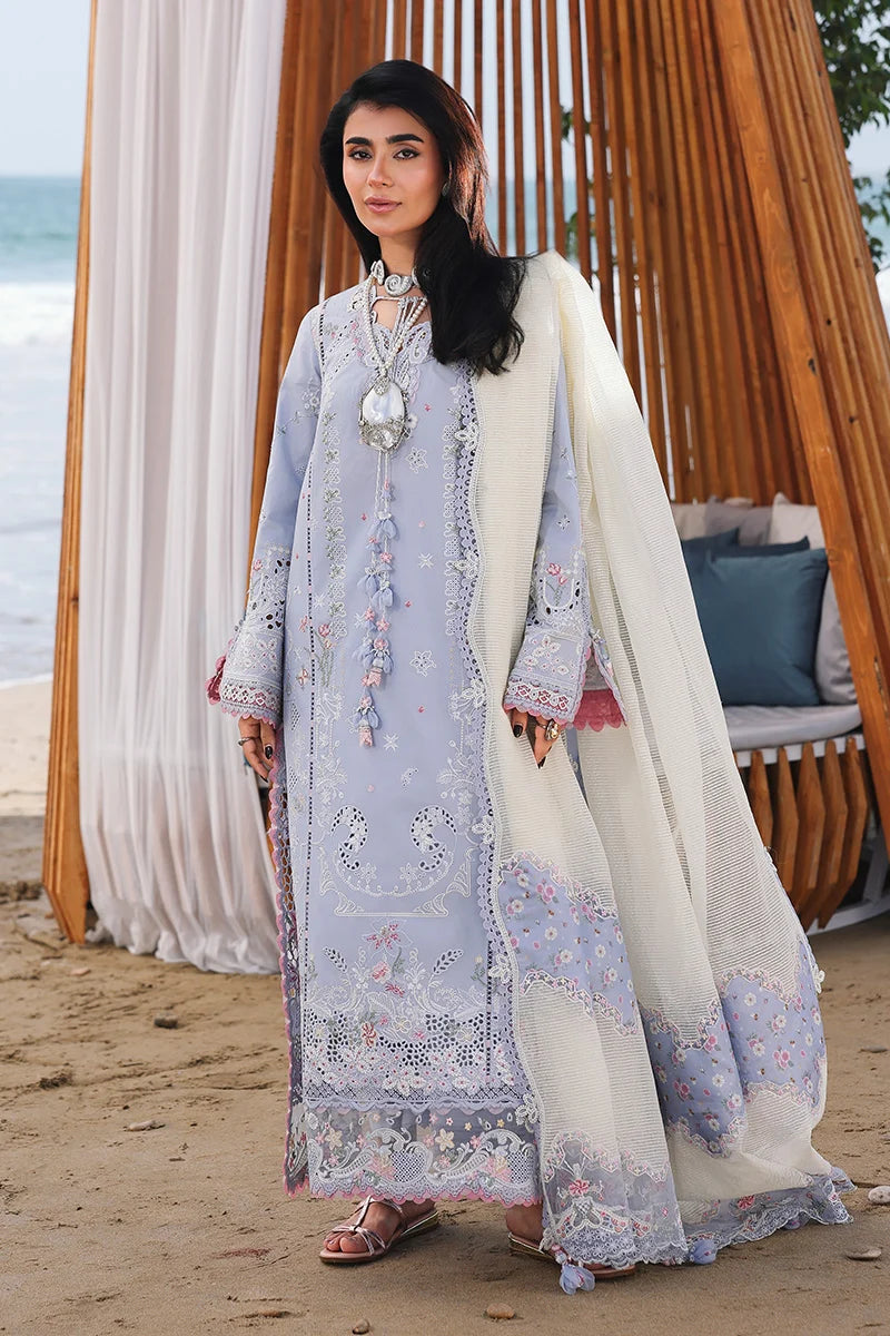 AFA - Qalamkar - Sahil - ZAYNA - Embroidered Luxury Lawn Unstitched 3Pc SA-08 - 238