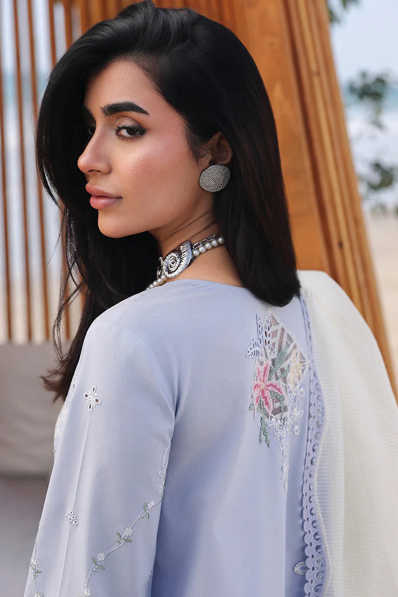 AFA - Qalamkar - Sahil - ZAYNA - Embroidered Luxury Lawn Unstitched 3Pc SA-08 - 238