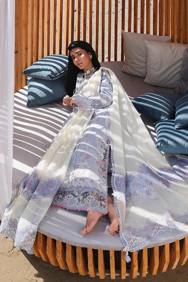 AFA - Qalamkar - Sahil - ZAYNA - Embroidered Luxury Lawn Unstitched 3Pc SA-08 - 238