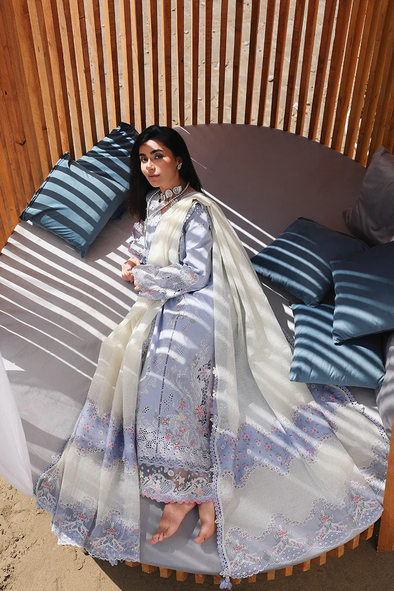 AFA - Qalamkar - Sahil - ZAYNA - Embroidered Luxury Lawn Unstitched 3Pc SA-08 - 238