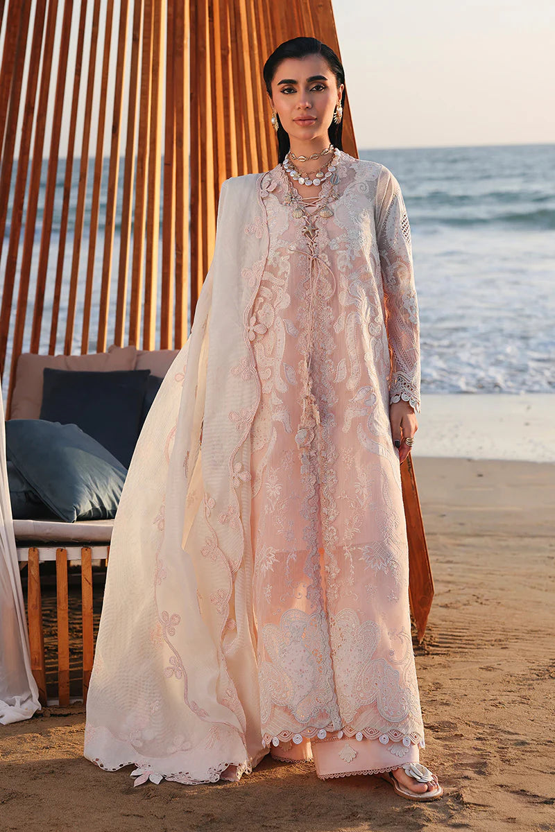 AFA - Qalamkar Sahil - MAHUR - Embroidered Luxury Lawn Unstitched 3Pc Suit SA-06 - 234