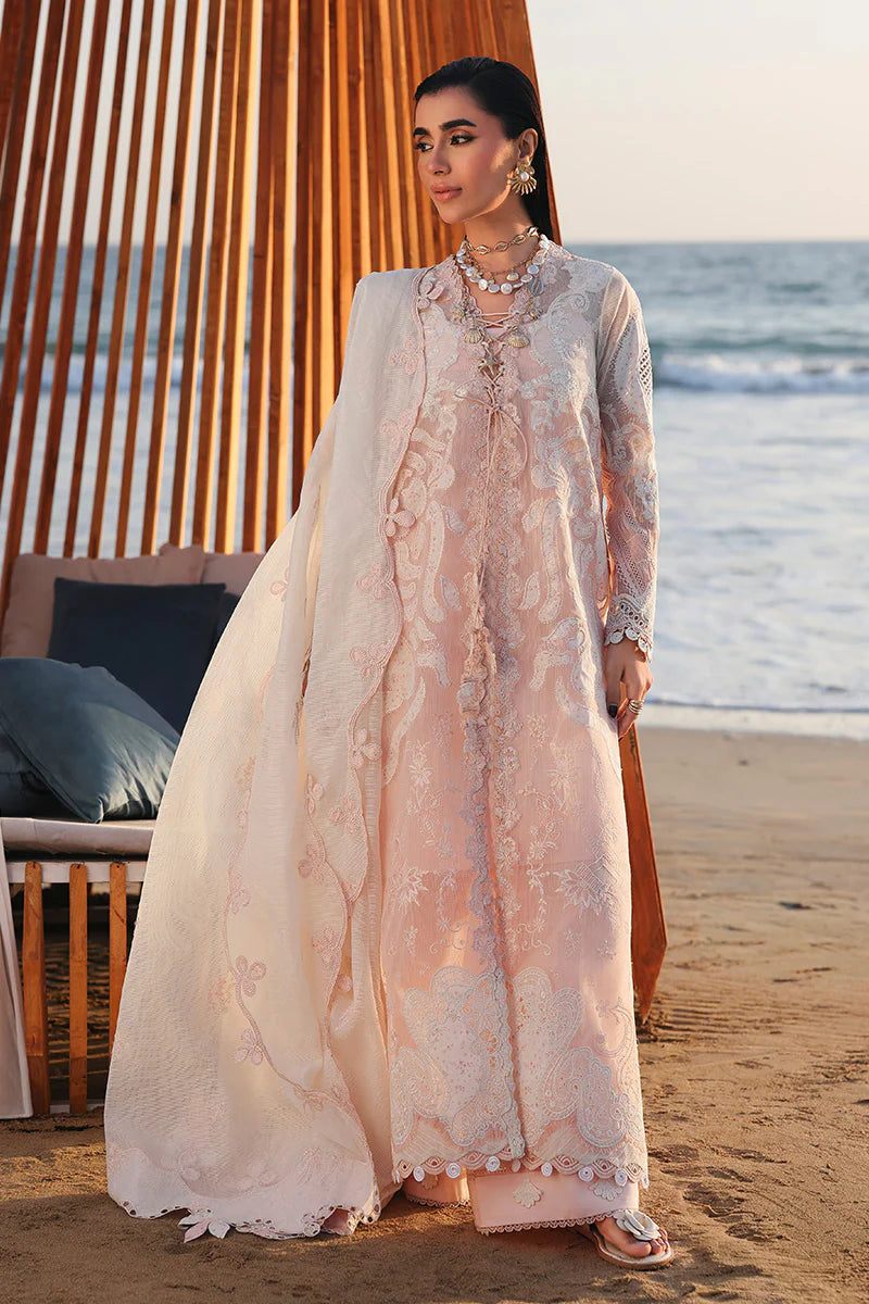 AFA - Qalamkar Sahil - MAHUR - Embroidered Luxury Lawn Unstitched 3Pc Suit SA-06 - 234