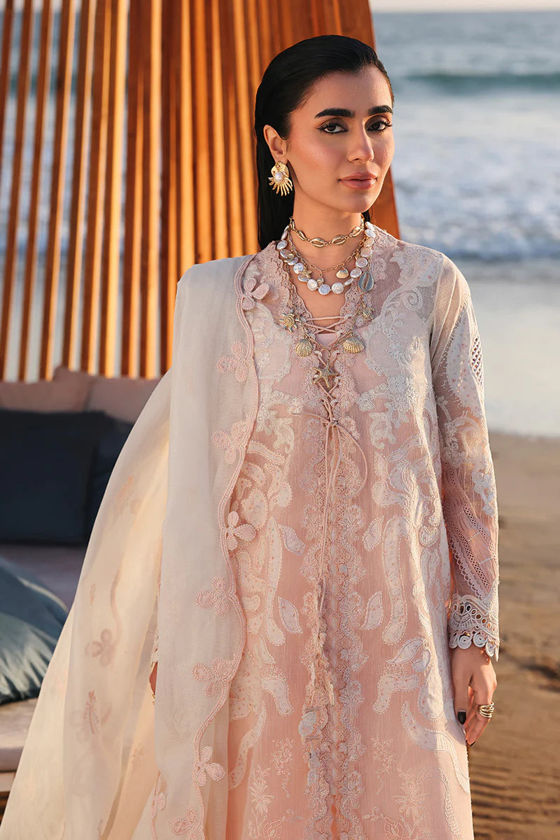 AFA - Qalamkar Sahil - MAHUR - Embroidered Luxury Lawn Unstitched 3Pc Suit SA-06 - 234