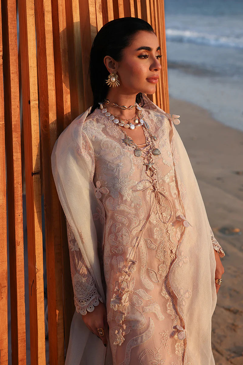 AFA - Qalamkar Sahil - MAHUR - Embroidered Luxury Lawn Unstitched 3Pc Suit SA-06 - 234