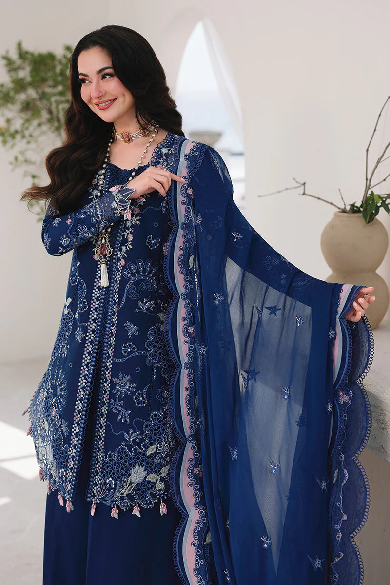 AFA - Qalamkar Sahil - ESMA - Embroidered Luxury Lawn Unstitched 3Pc Suit SA-16 - 235