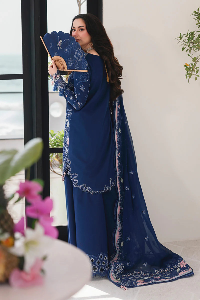 AFA - Qalamkar Sahil - ESMA - Embroidered Luxury Lawn Unstitched 3Pc Suit SA-16 - 235