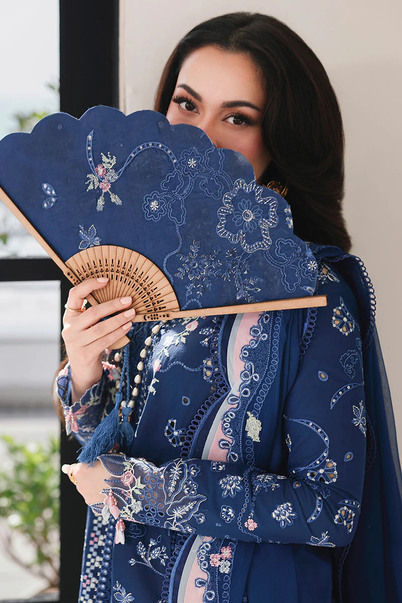 AFA - Qalamkar Sahil - ESMA - Embroidered Luxury Lawn Unstitched 3Pc Suit SA-16 - 235