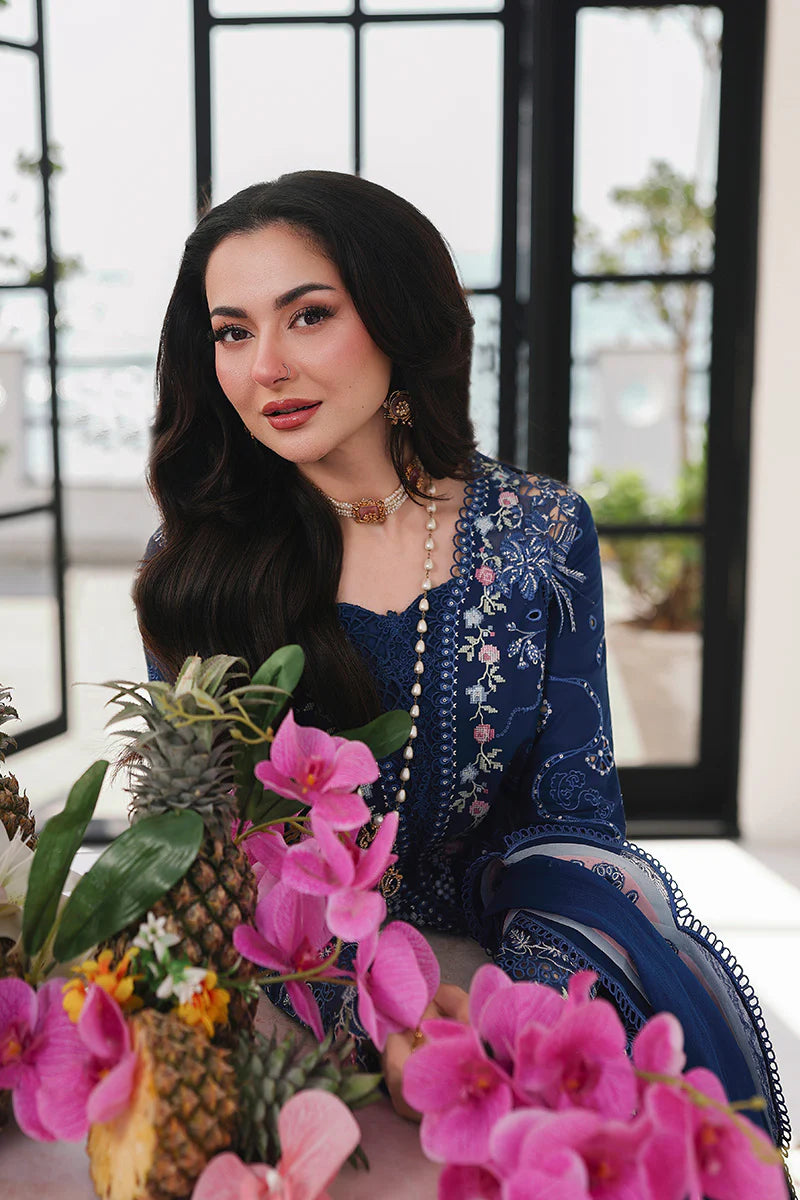 AFA - Qalamkar Sahil - ESMA - Embroidered Luxury Lawn Unstitched 3Pc Suit SA-16 - 235