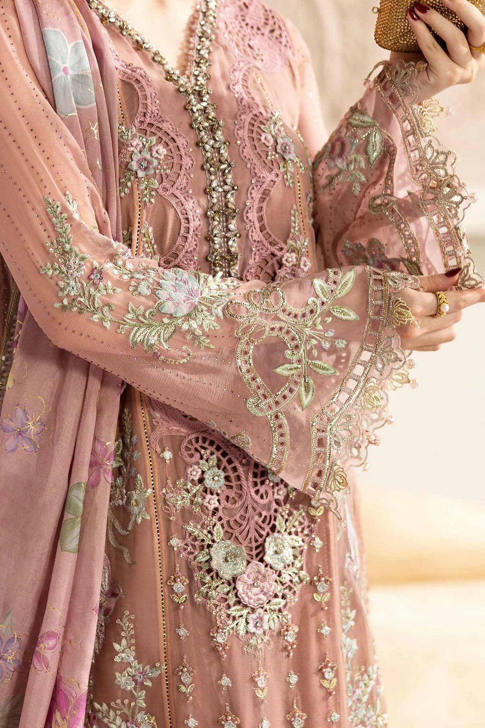 AFA - MARIA B - 3PC EMBROIDERED CHIFFON - 94