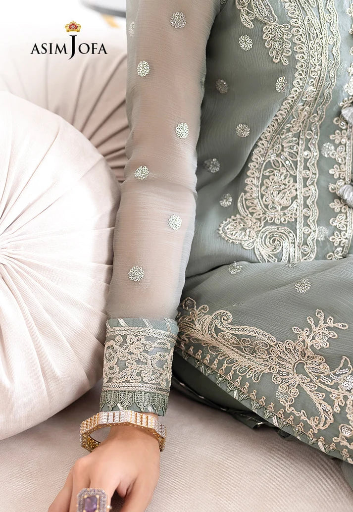 AFA - ASIM JOFA - EMBROIDERED CHIFFON UNSTITCHED 3PC - 230