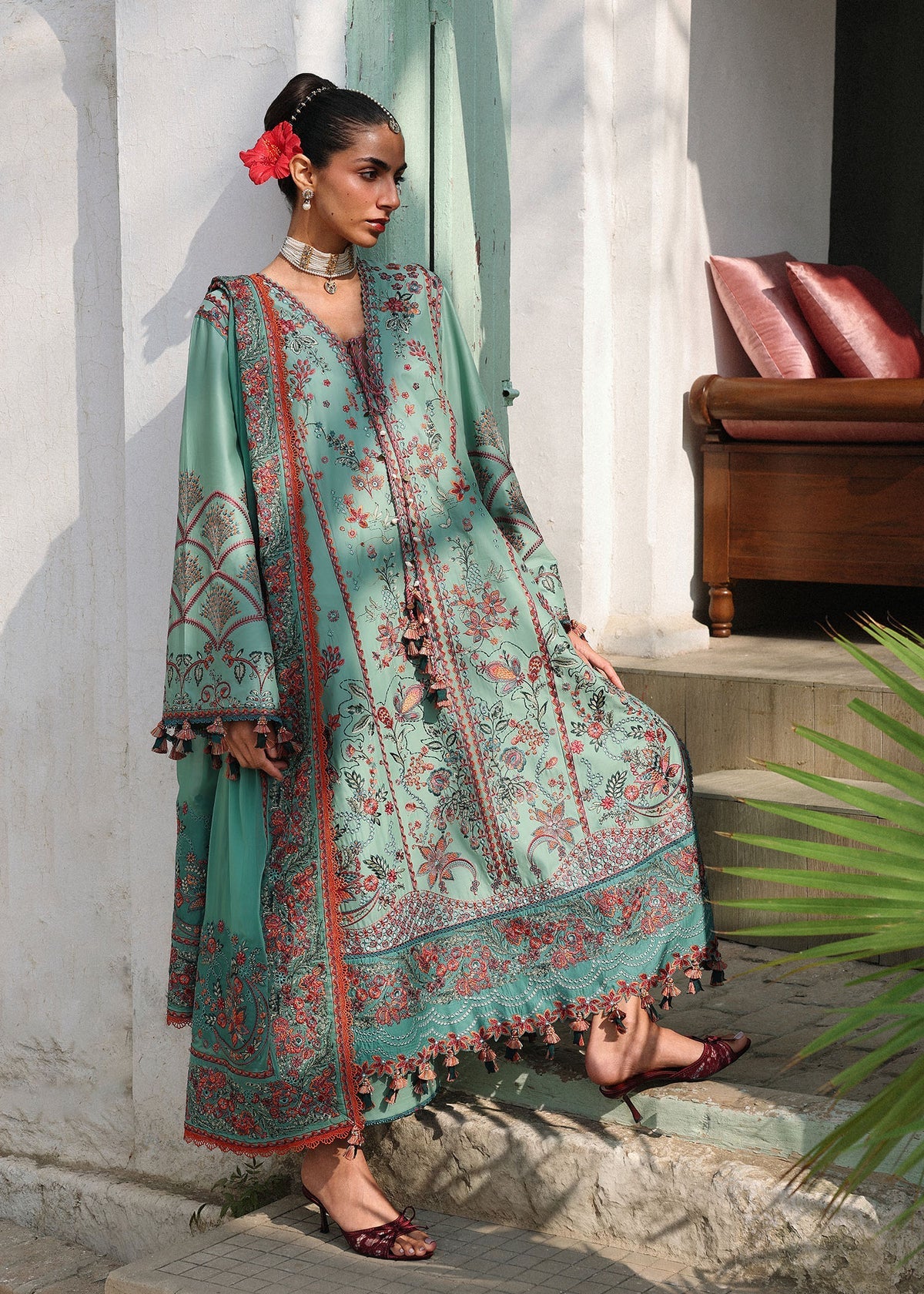 AFA - HUSSAIN REHAR LAWN - Verdant - 3PC SUIT - 180
