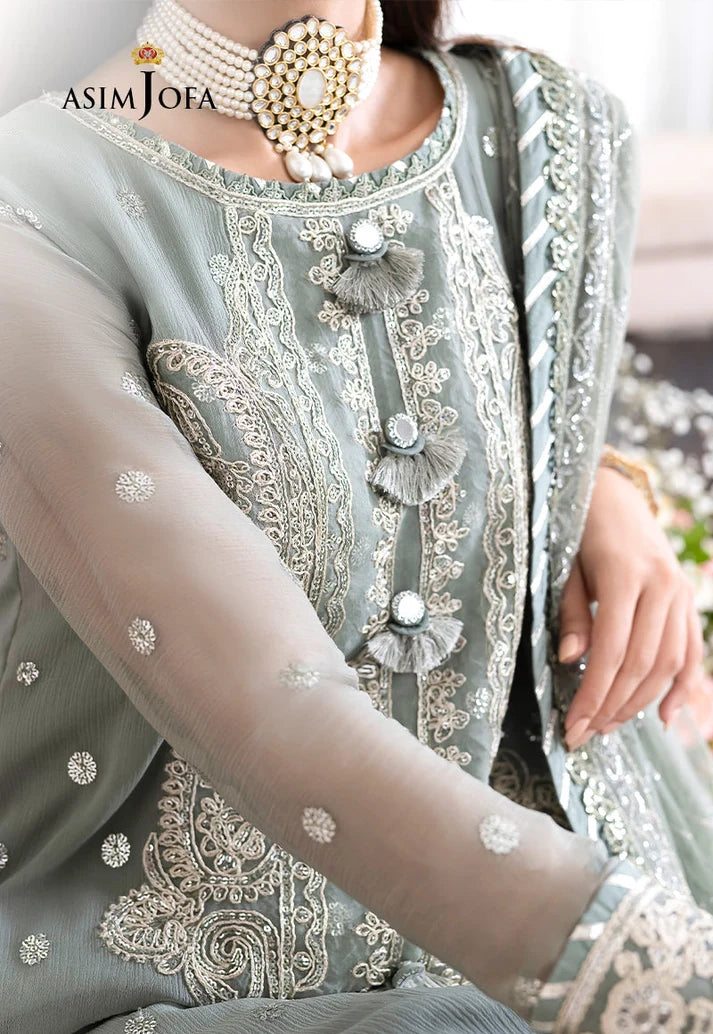 AFA - ASIM JOFA - EMBROIDERED CHIFFON UNSTITCHED 3PC - 230