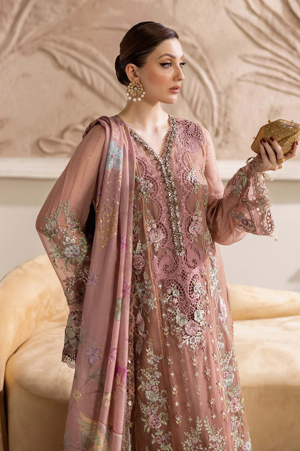 AFA - MARIA B - 3PC EMBROIDERED CHIFFON - 94