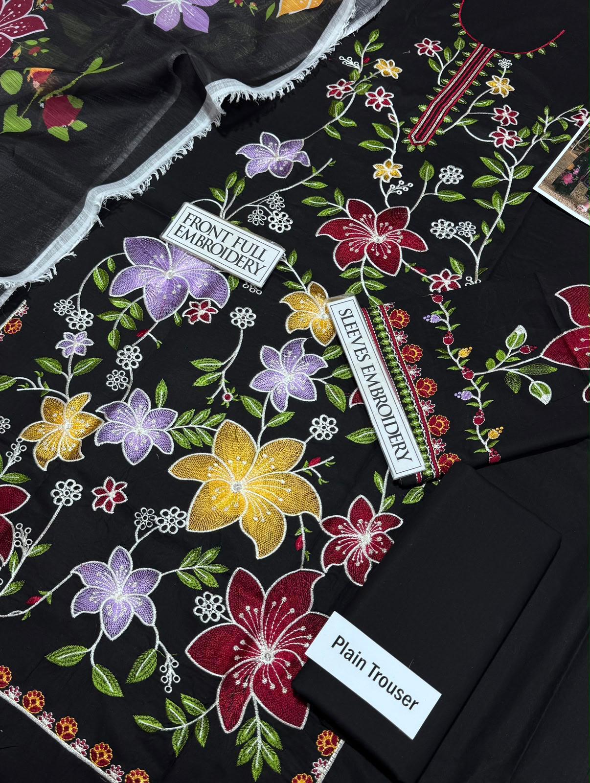 AFA - ANEELAS - EMBROIDERED UNSTITCHED 3PC - 228