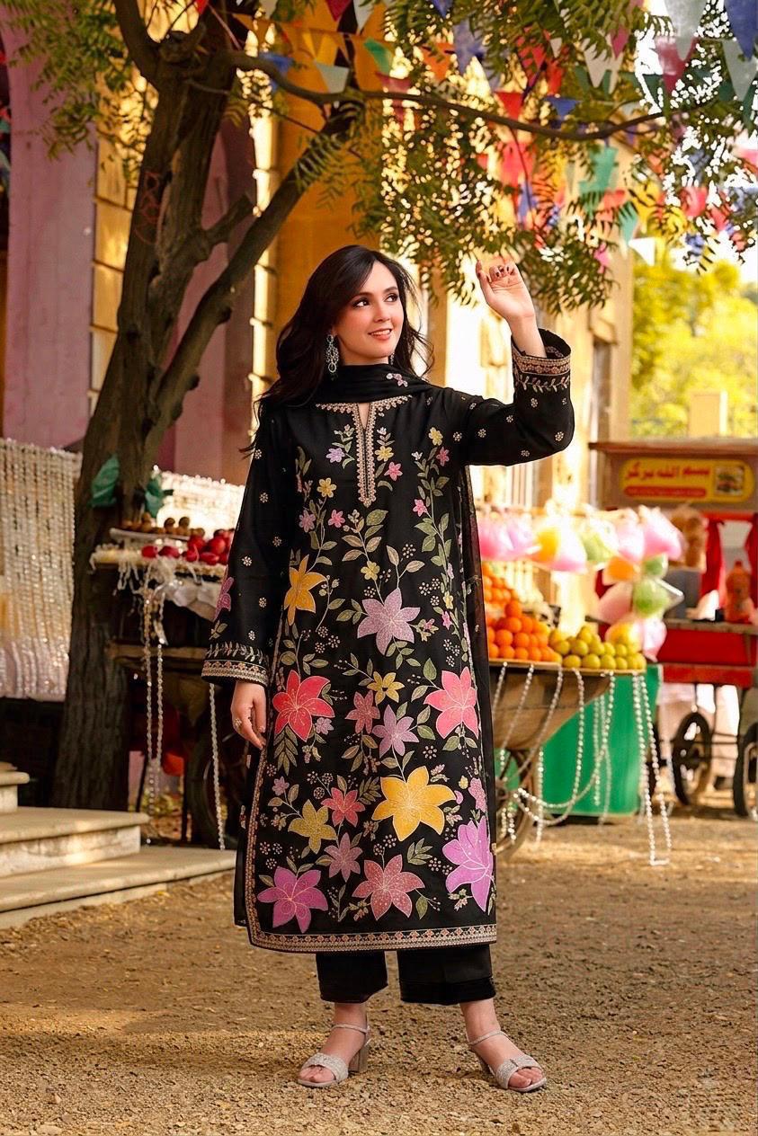 AFA - ANEELAS - EMBROIDERED UNSTITCHED 3PC - 228
