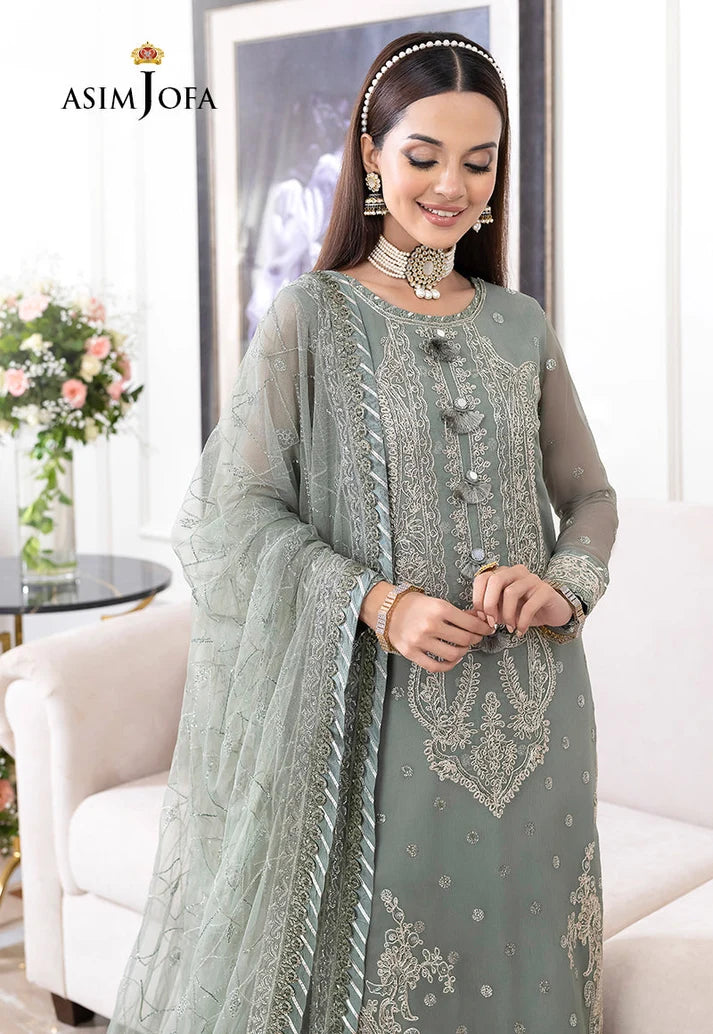 AFA - ASIM JOFA - EMBROIDERED CHIFFON UNSTITCHED 3PC - 230