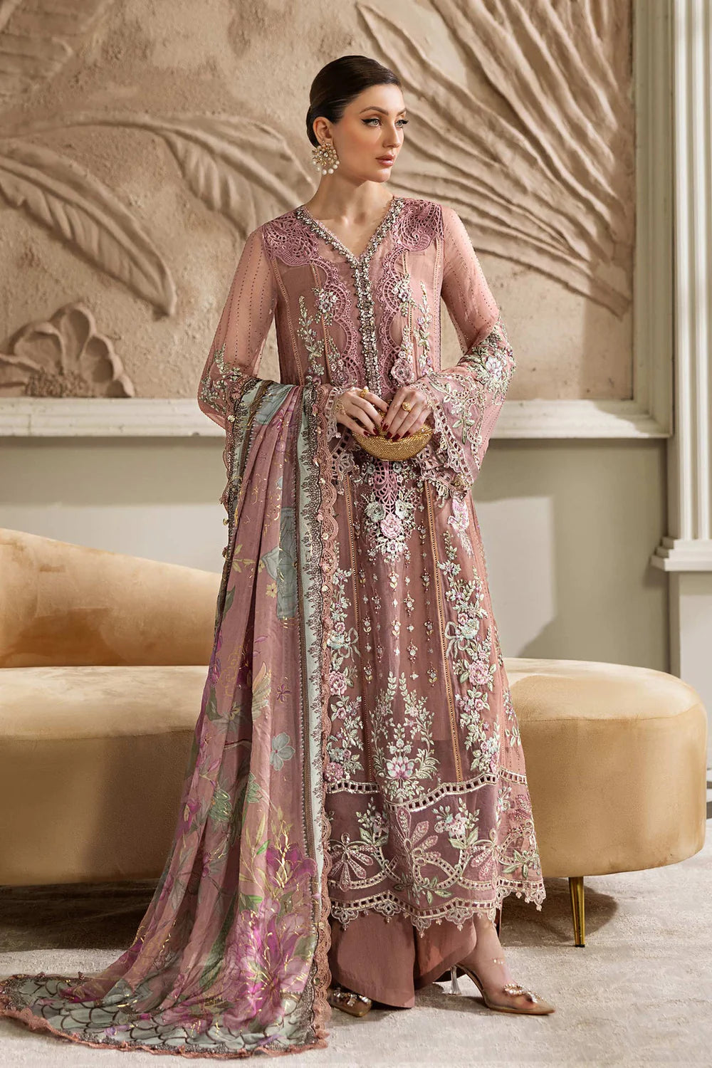 AFA - MARIA B - 3PC EMBROIDERED CHIFFON - 94