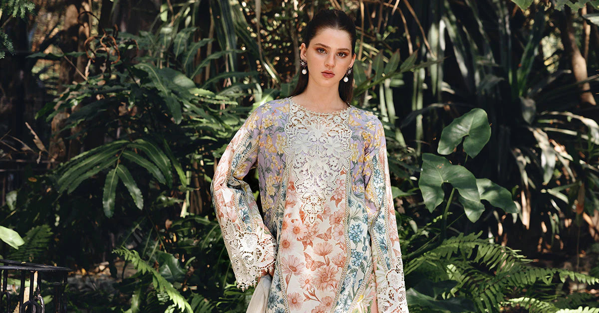 AFA - MARIA B - 3 PC Unstitched Embroidered Lawn Suit - 192
