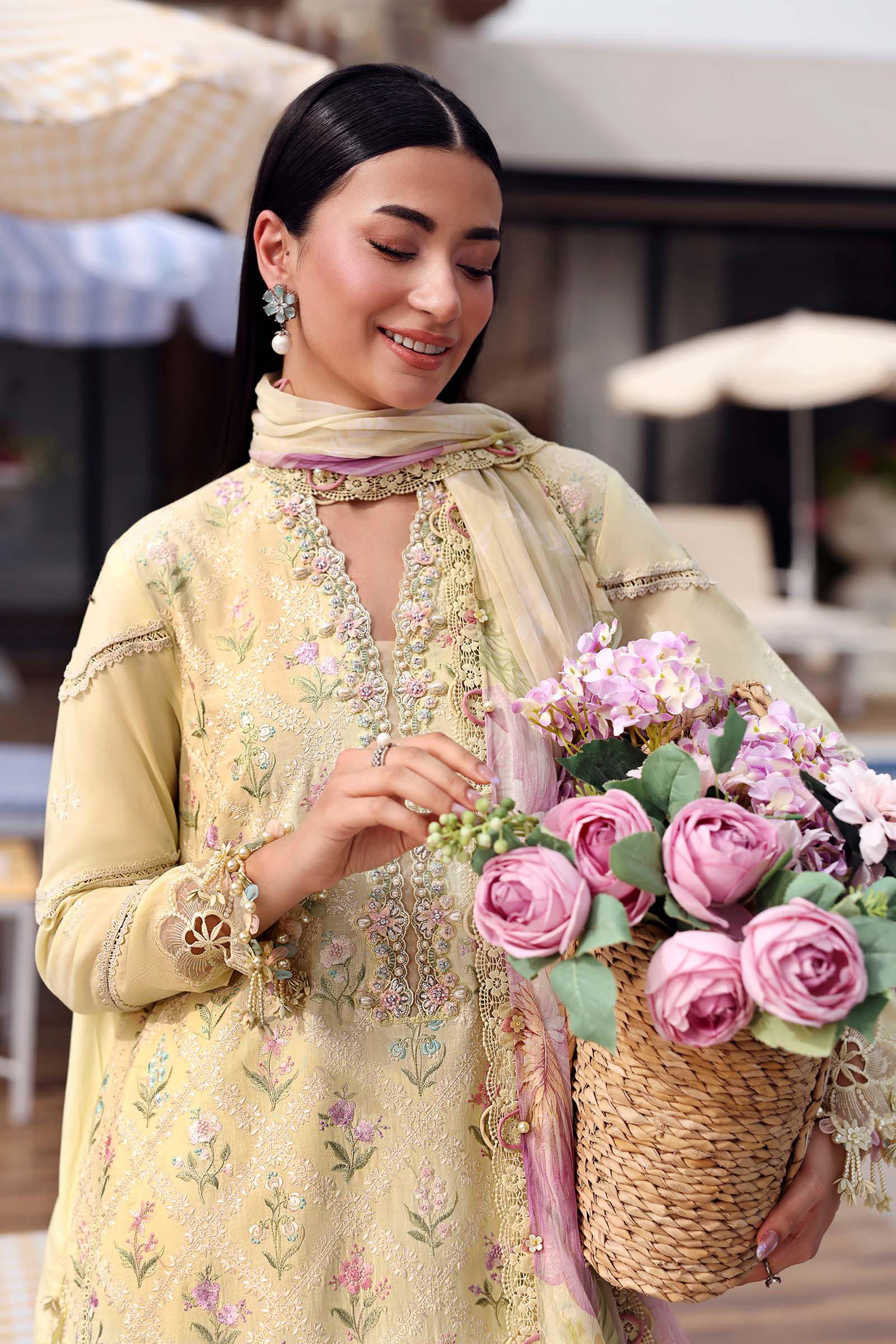 AFA - MARIA B - 3 PC Unstitched Embroidered Lawn Suit - 173