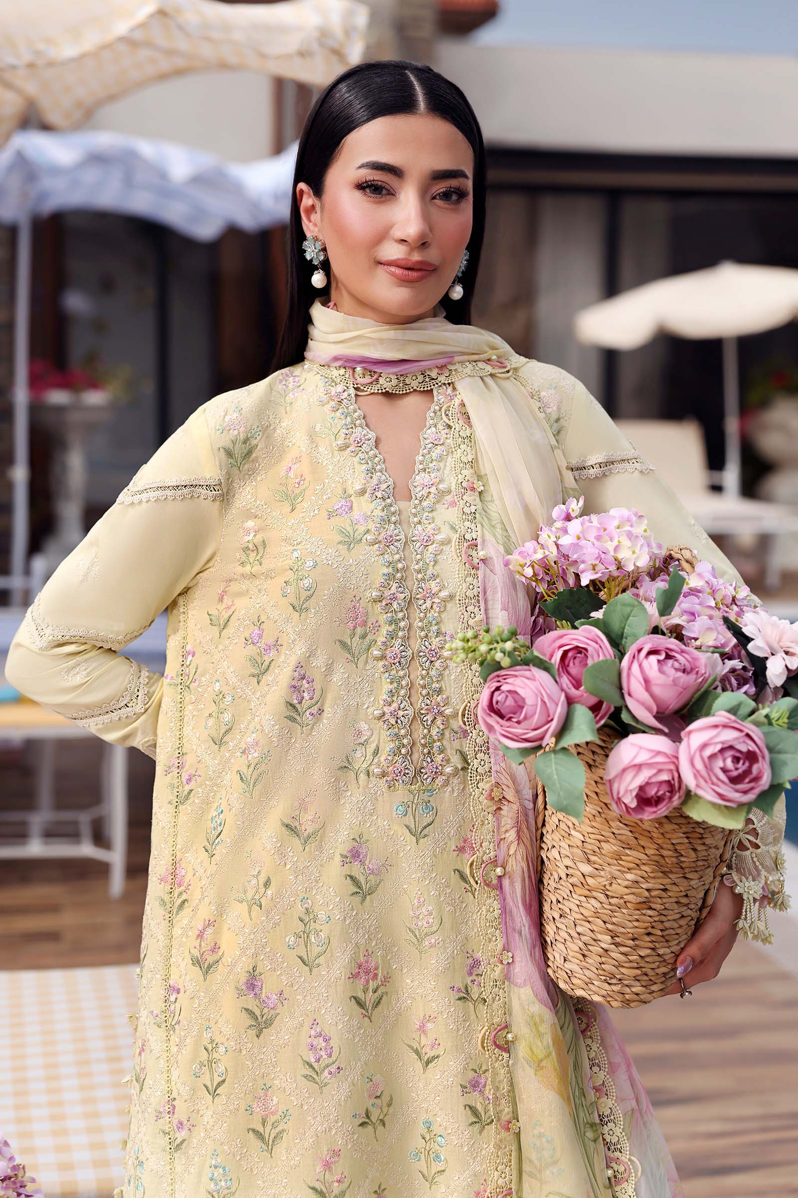 AFA - MARIA B - 3 PC Unstitched Embroidered Lawn Suit - 173