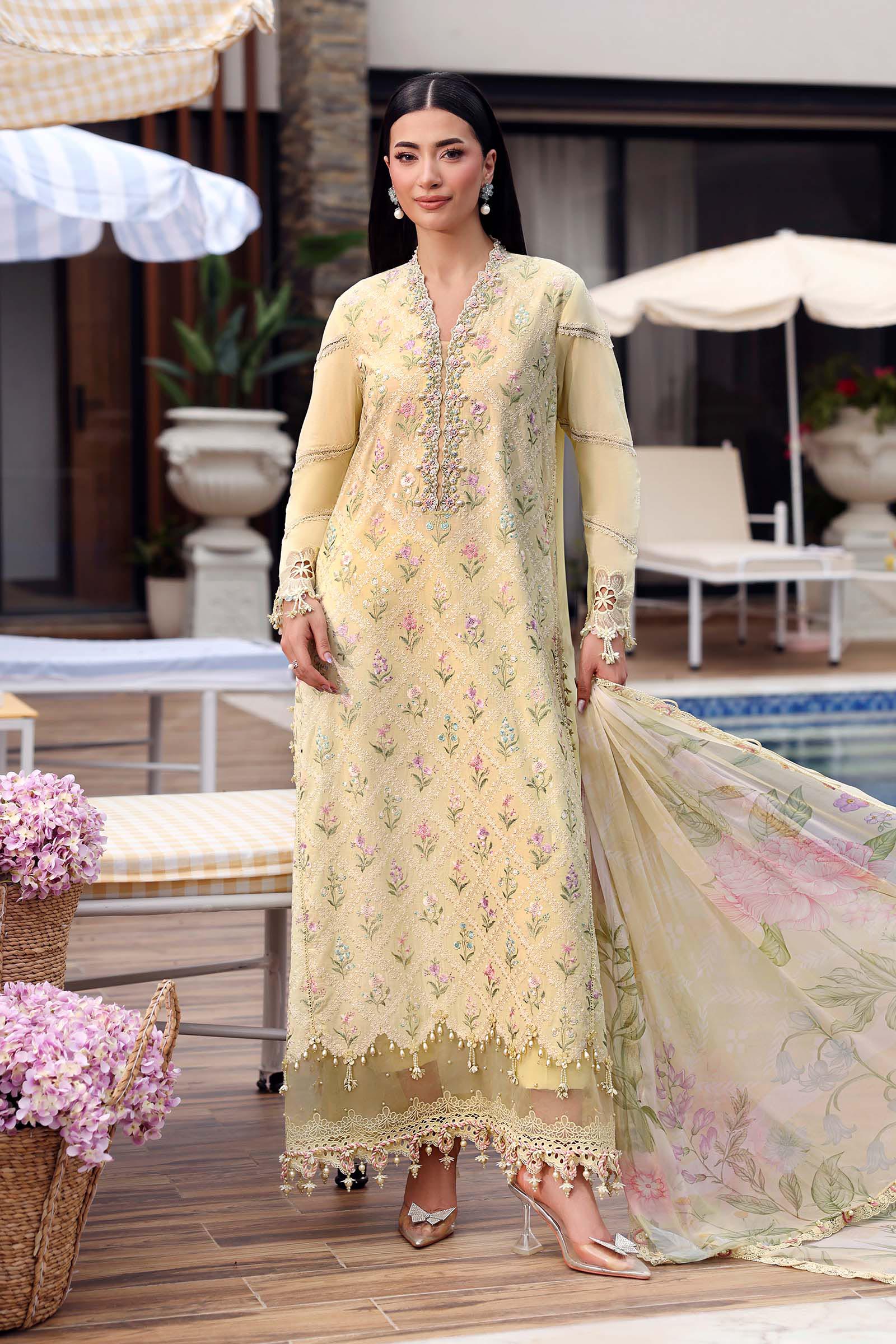 AFA - MARIA B - 3 PC Unstitched Embroidered Lawn Suit - 173