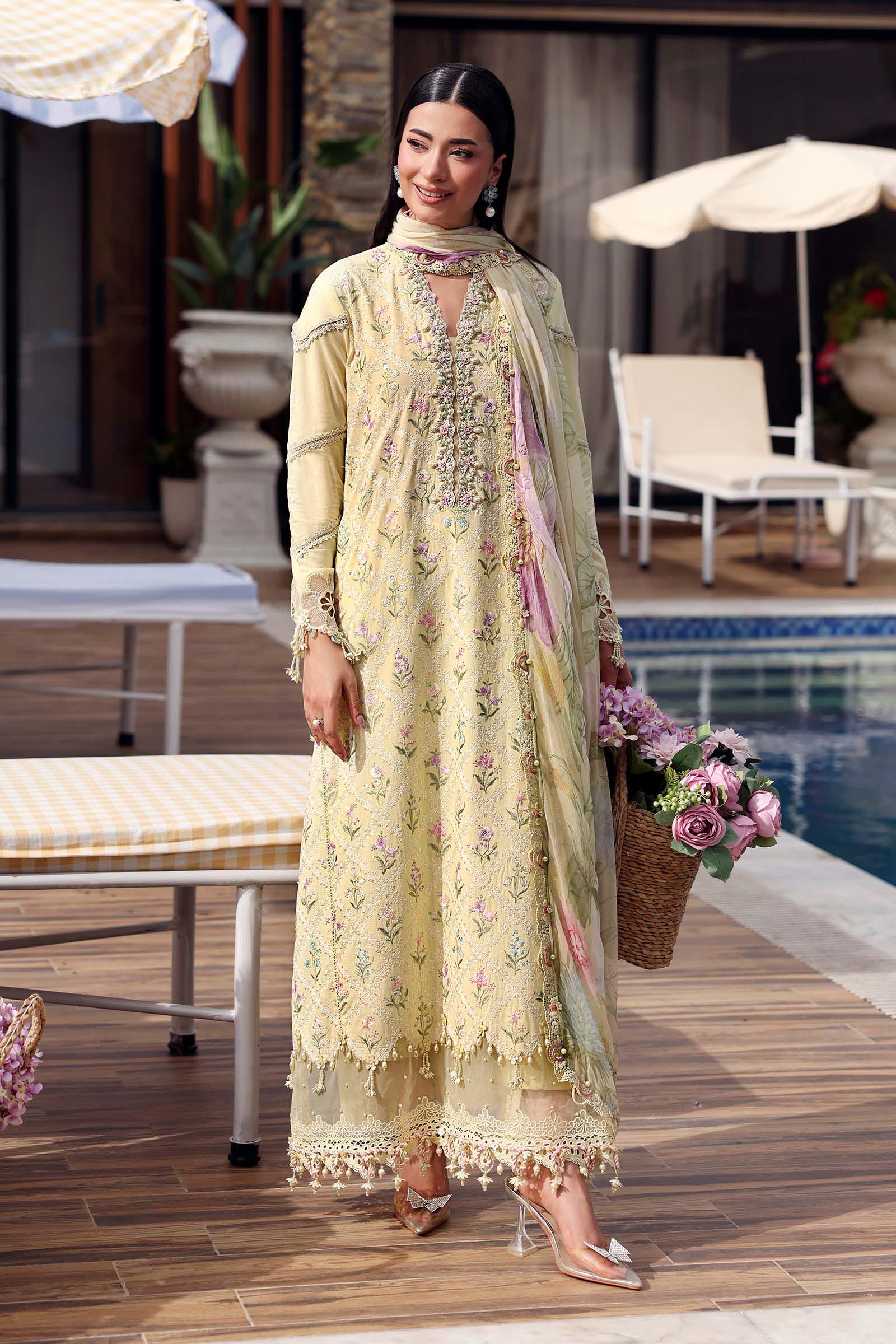 AFA - MARIA B - 3 PC Unstitched Embroidered Lawn Suit - 173