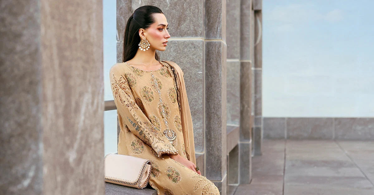 AFA - Maria.B - Luxury Lawn Unstitched Embroidered 3Pc D-2605-A - 245
