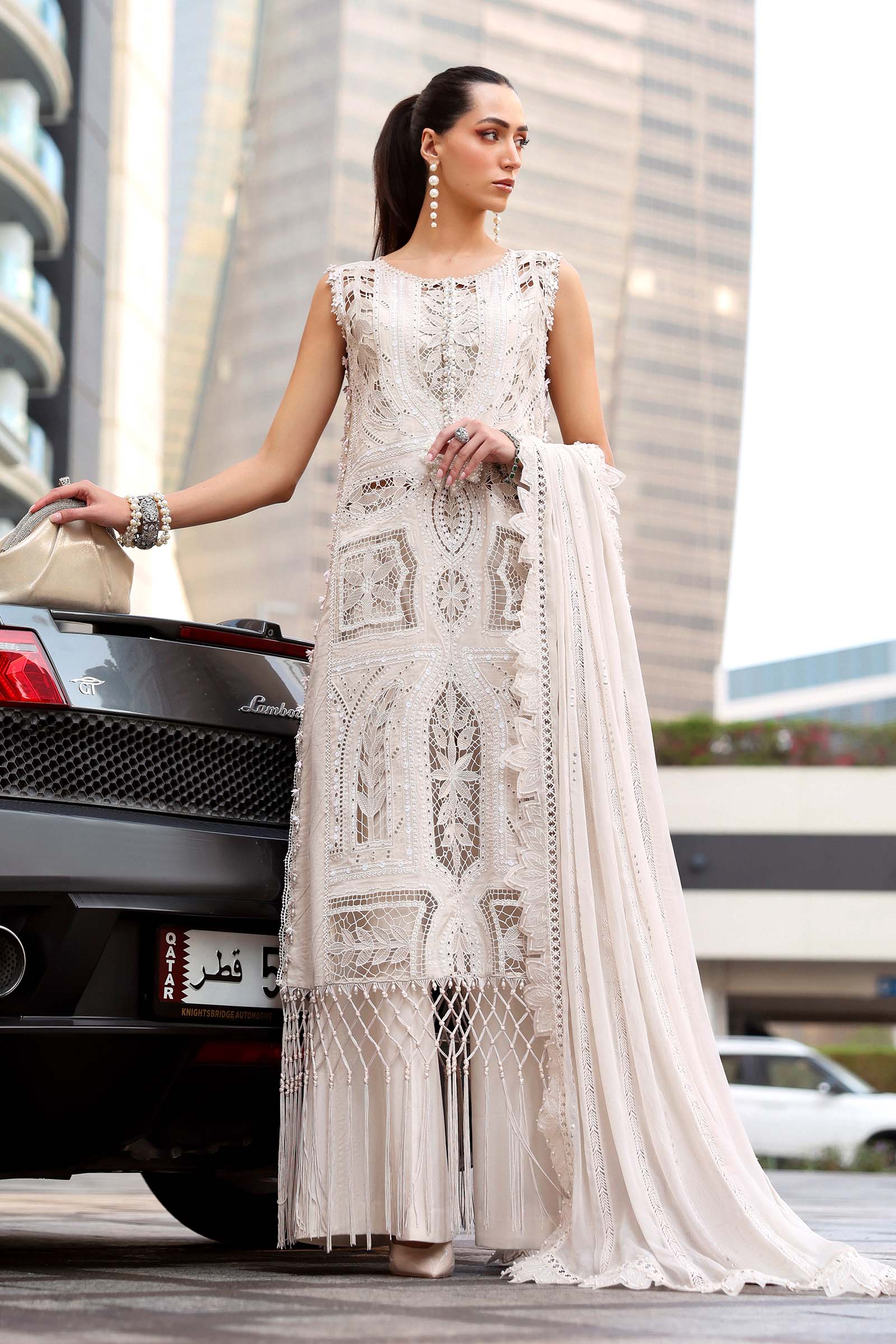 AFA - Maria.B - Luxury Lawn Unstitched Embroidered 3Pc Suit D-2608-A - 244