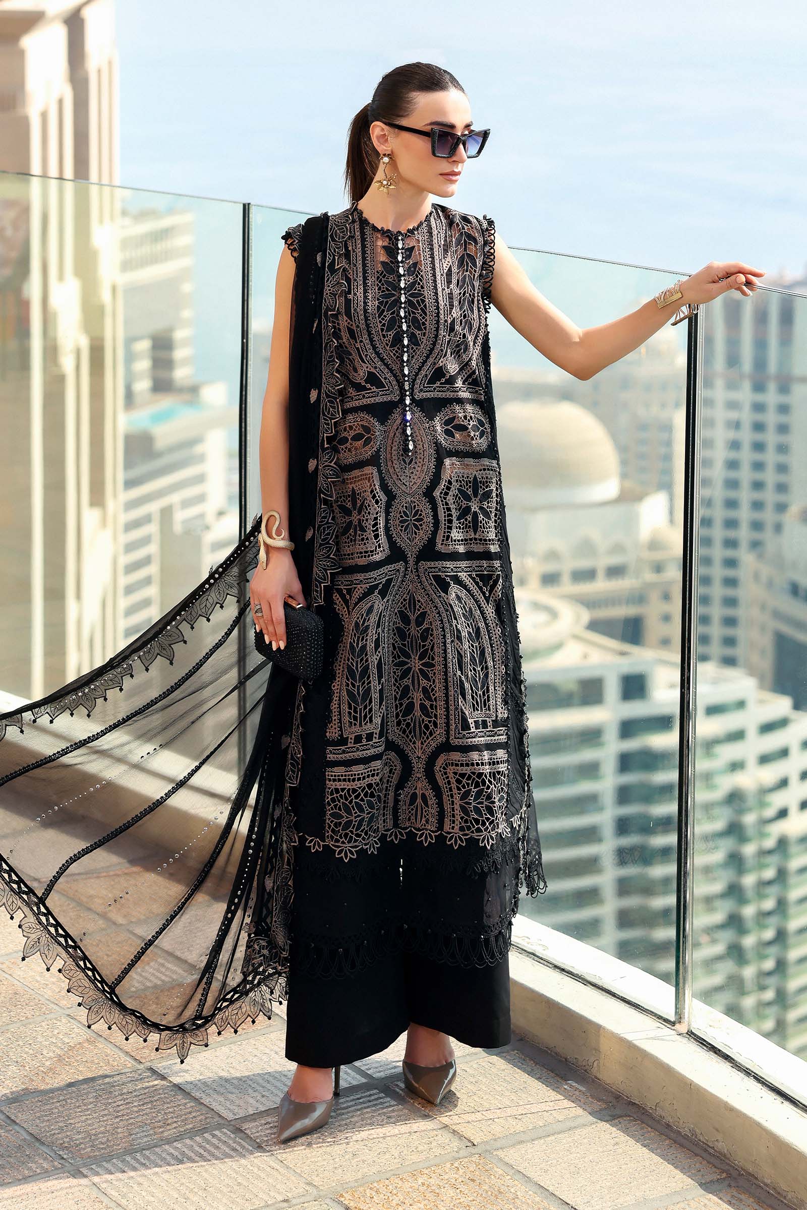 AFA - Maria.B - Luxury Lawn Unstitched Embroidered 3Pc D-2608-B - 246