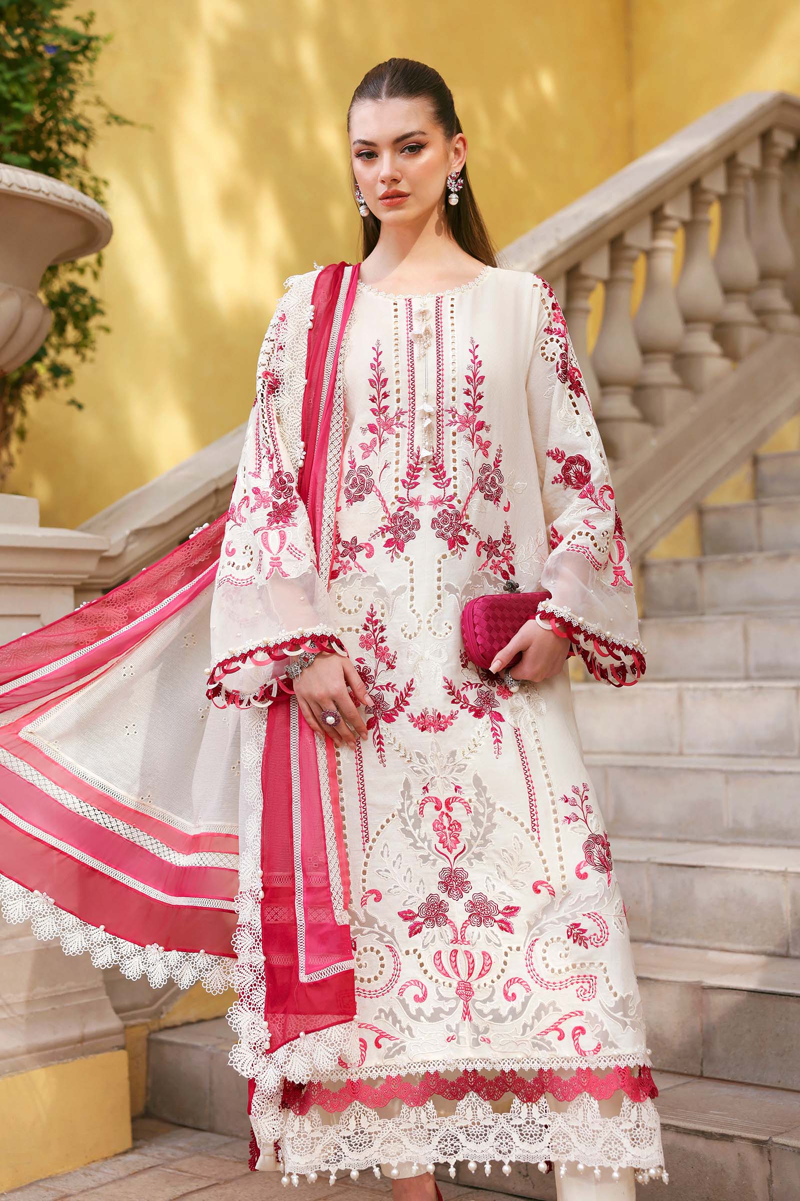 AFA - MARIA B - 3PC Luxury Lawn Unstitched Embroidered - 178