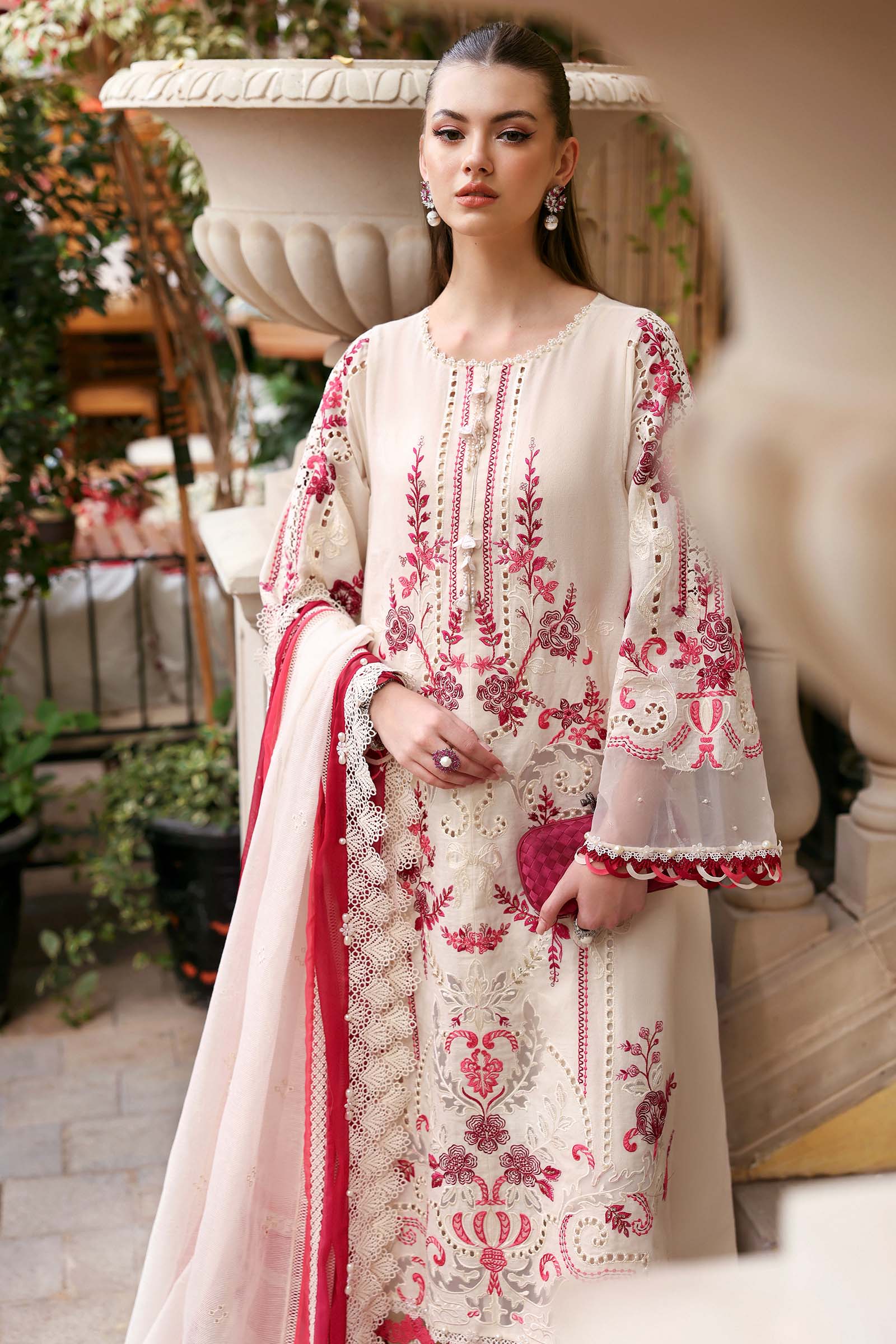 AFA - MARIA B - 3PC Luxury Lawn Unstitched Embroidered - 178