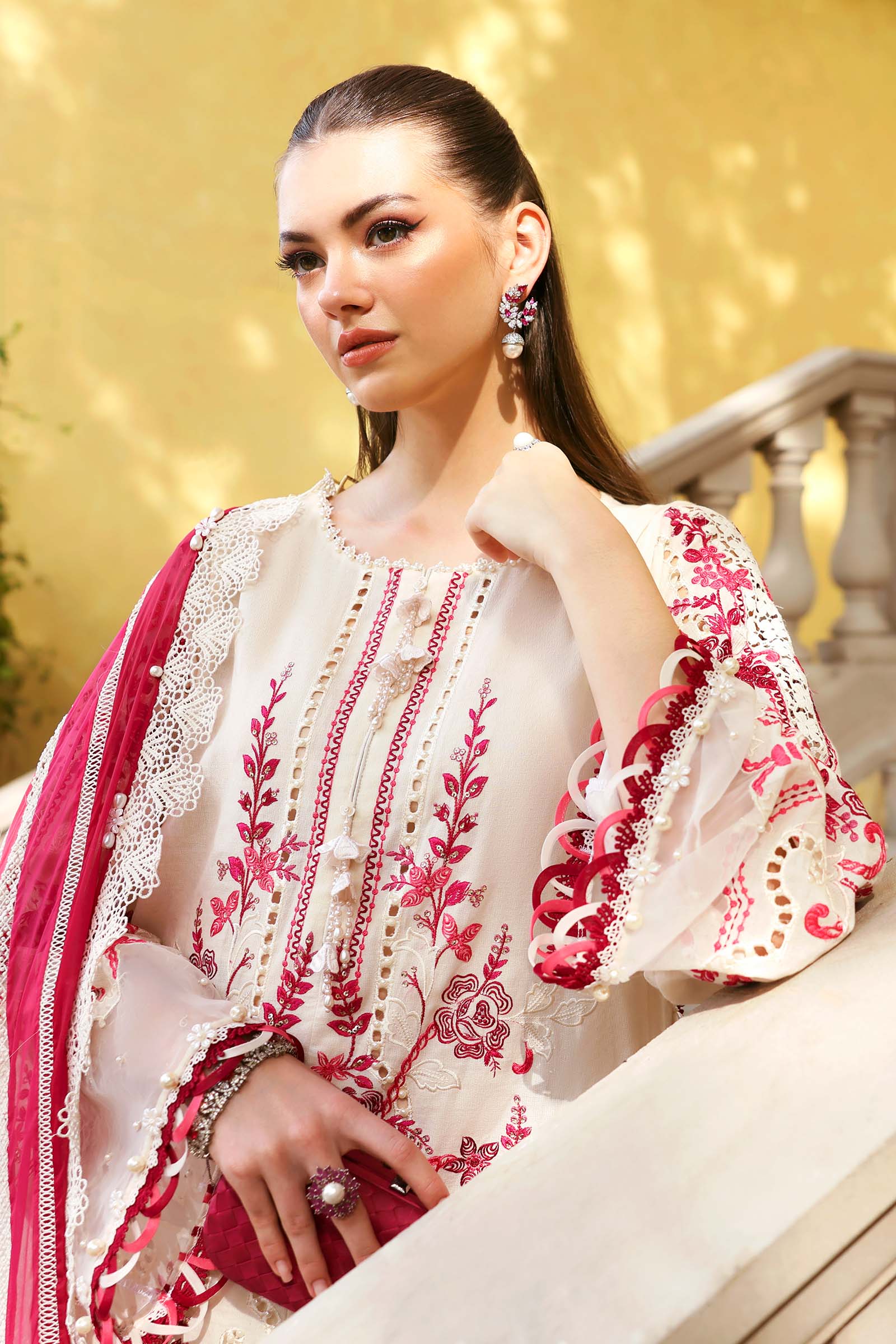 AFA - MARIA B - 3PC Luxury Lawn Unstitched Embroidered - 178