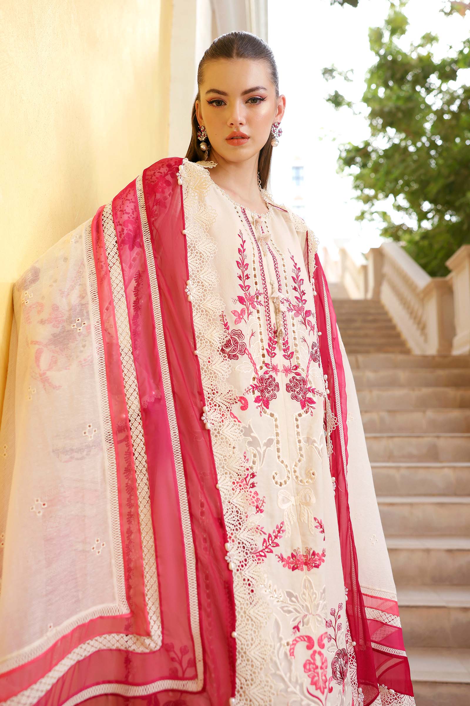 AFA - MARIA B - 3PC Luxury Lawn Unstitched Embroidered - 178