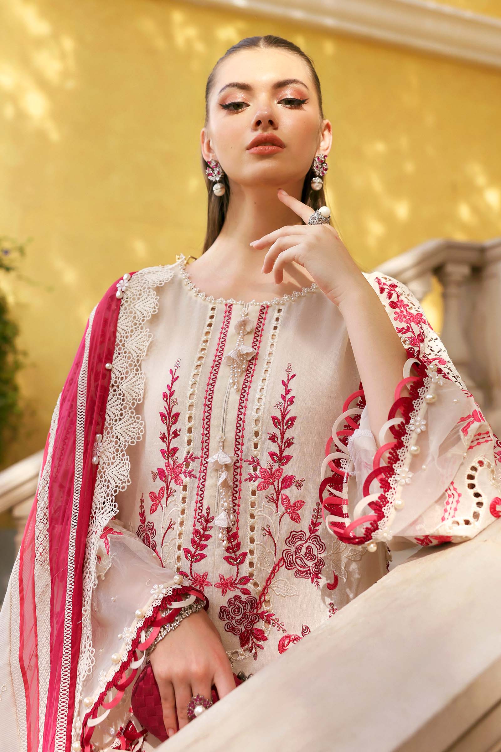 AFA - MARIA B - 3PC Luxury Lawn Unstitched Embroidered - 178