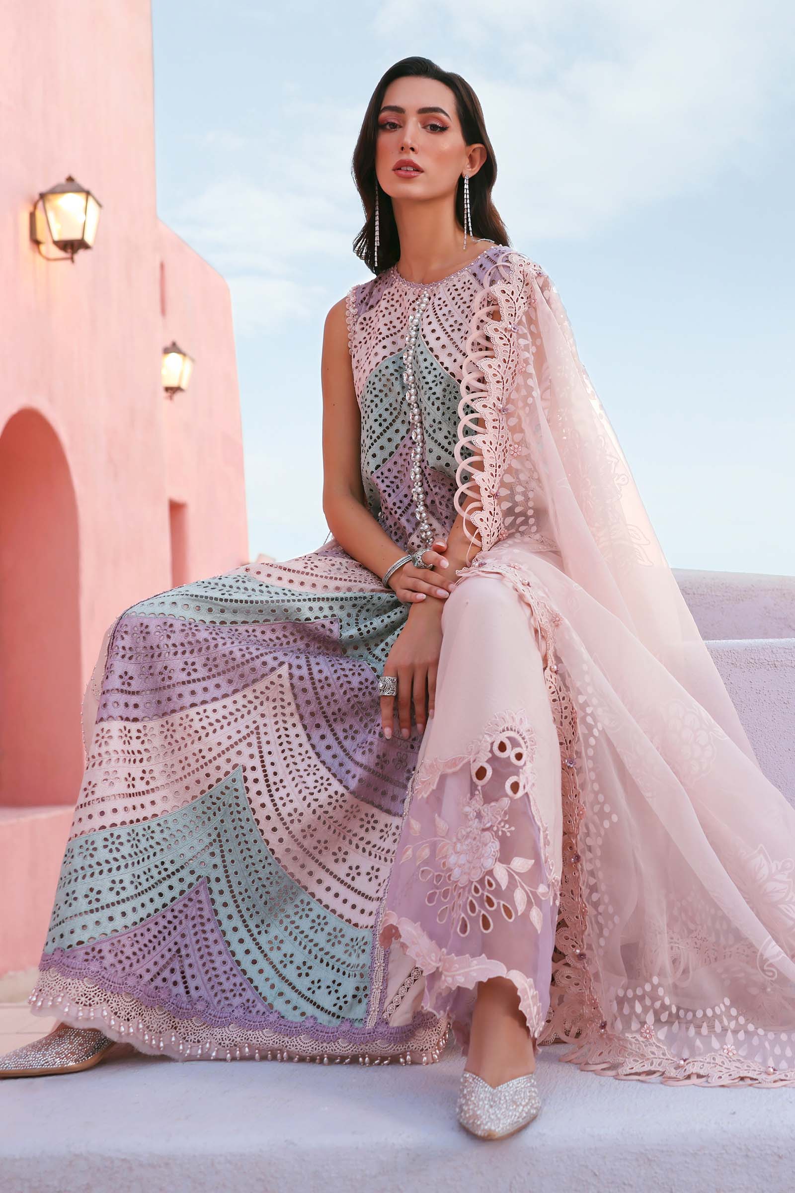 AFA - MARIA B - Luxury Lawn Unstitched Embroidered 3Pc Suit - 191
