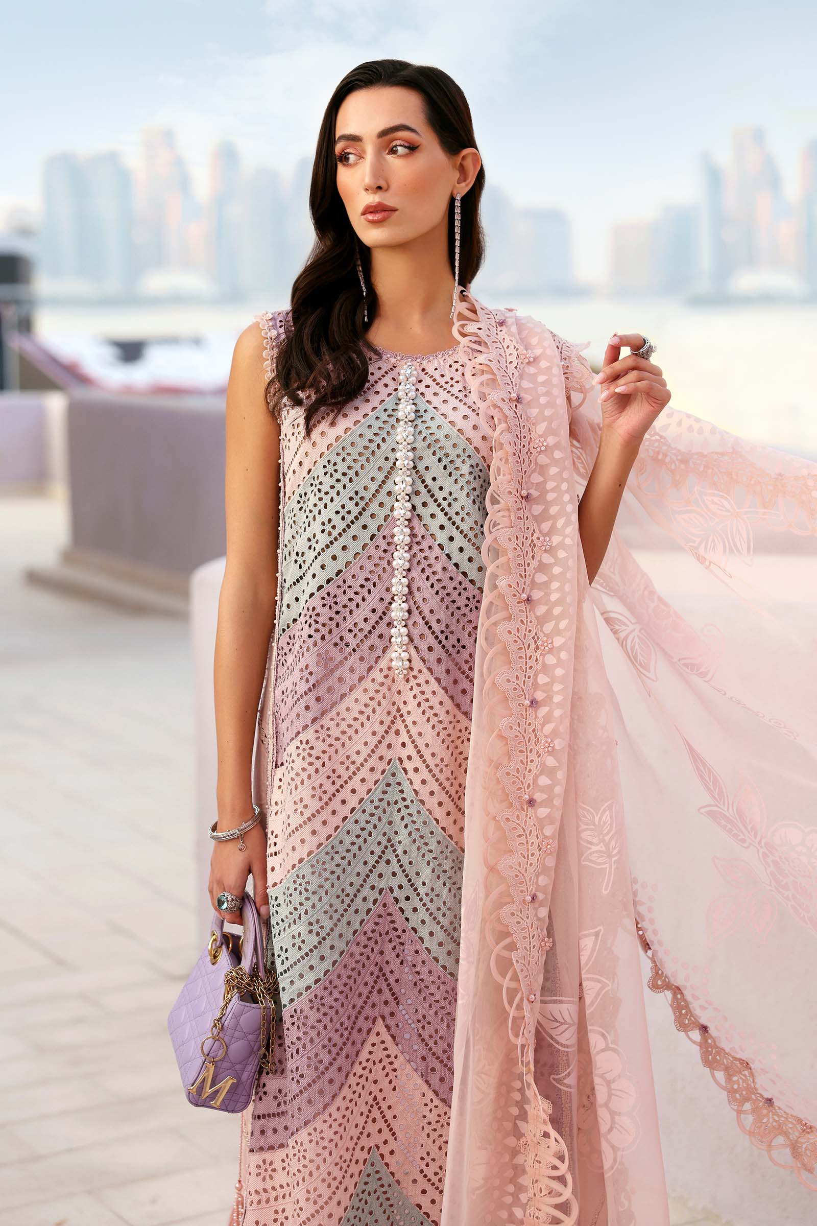 AFA - MARIA B - Luxury Lawn Unstitched Embroidered 3Pc Suit - 191
