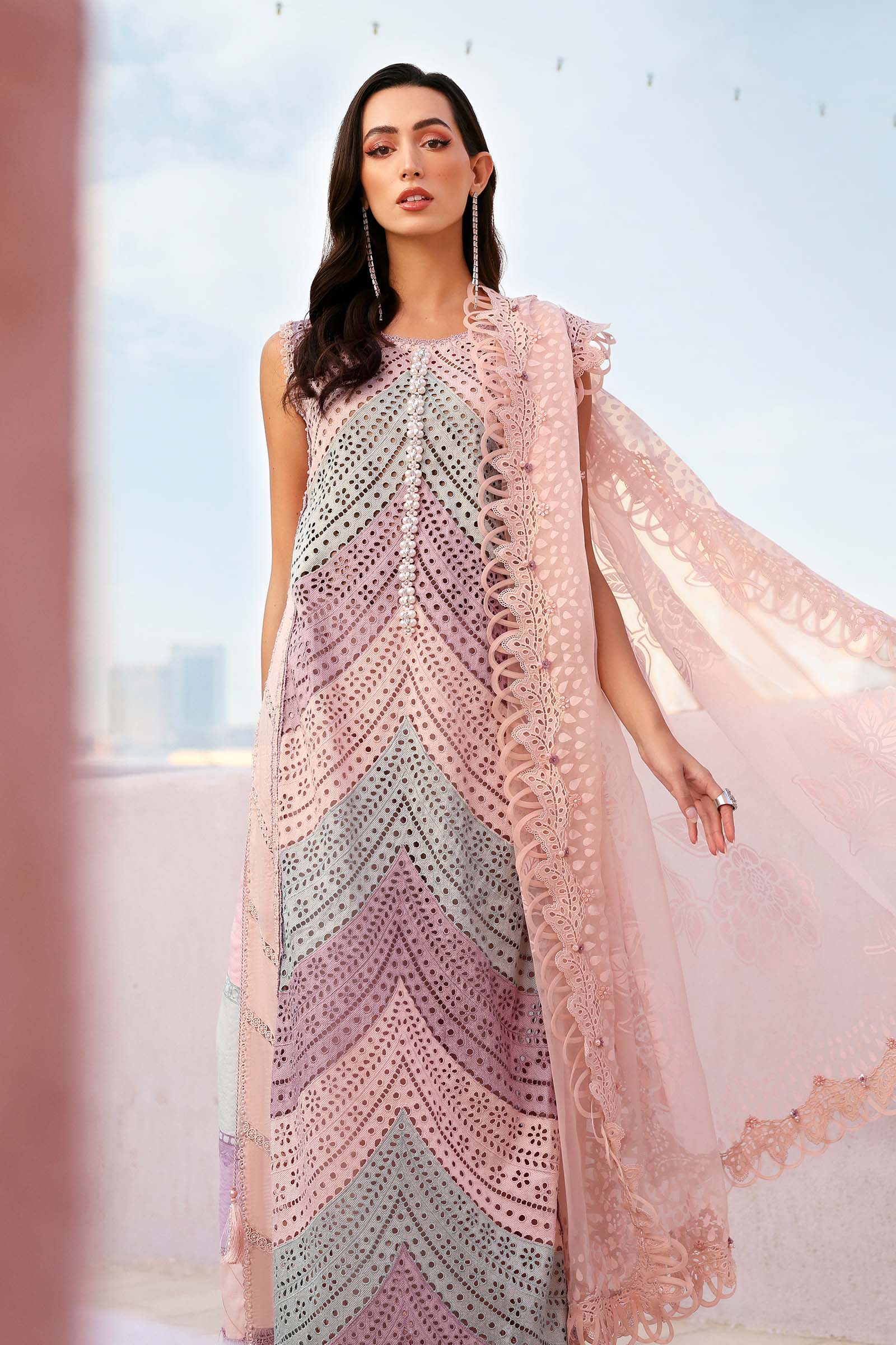 AFA - MARIA B - Luxury Lawn Unstitched Embroidered 3Pc Suit - 191