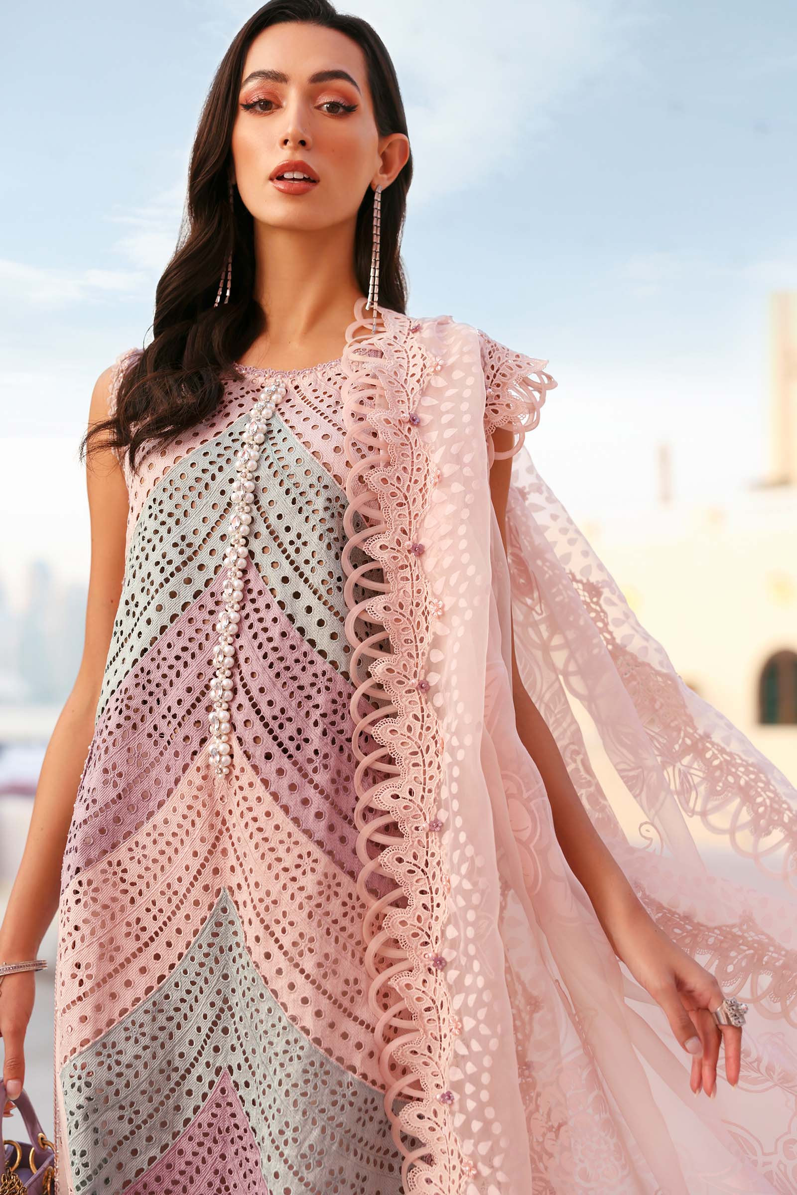 AFA - MARIA B - Luxury Lawn Unstitched Embroidered 3Pc Suit - 191